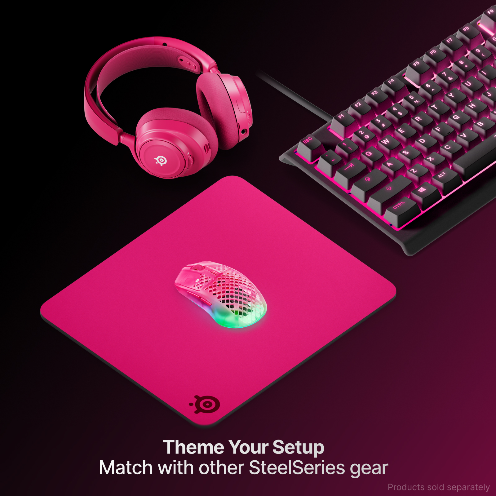 SteelSeries賽睿QcK電競鼠墊Heavy Large-耀澈桃